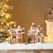 Glitzhome® Light-Up Christmas Gingerbread House Table Décor Set